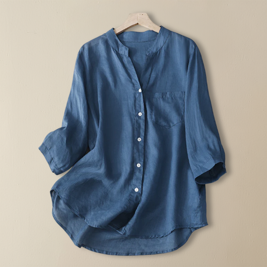 Azure Linen Tunic