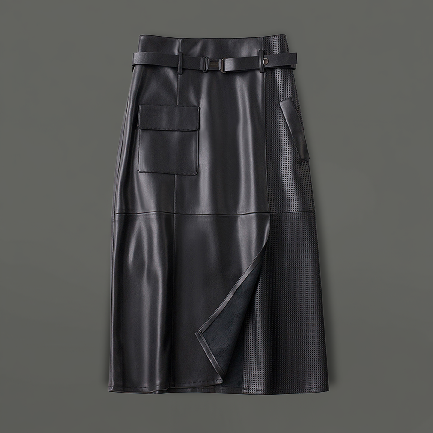 Avelle Sheepskin Leather Skirt