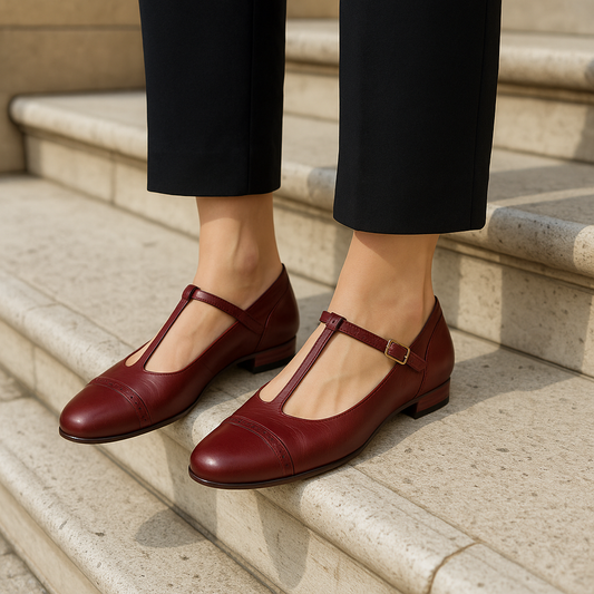 Marceline Genuine Leather Flats