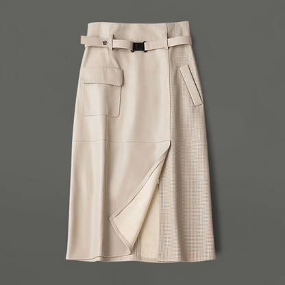 Avelle Sheepskin Leather Skirt