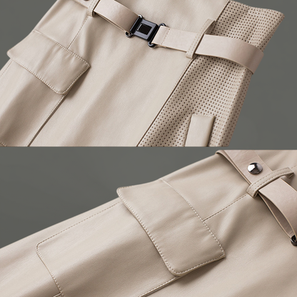 Avelle Sheepskin Leather Skirt