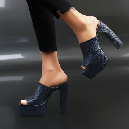 Sienna Leather Platform Sandals