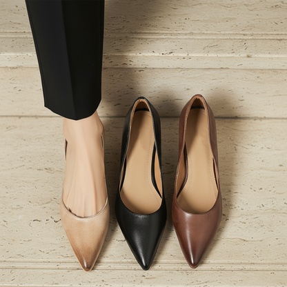 Vionne Genuine Leather Heels