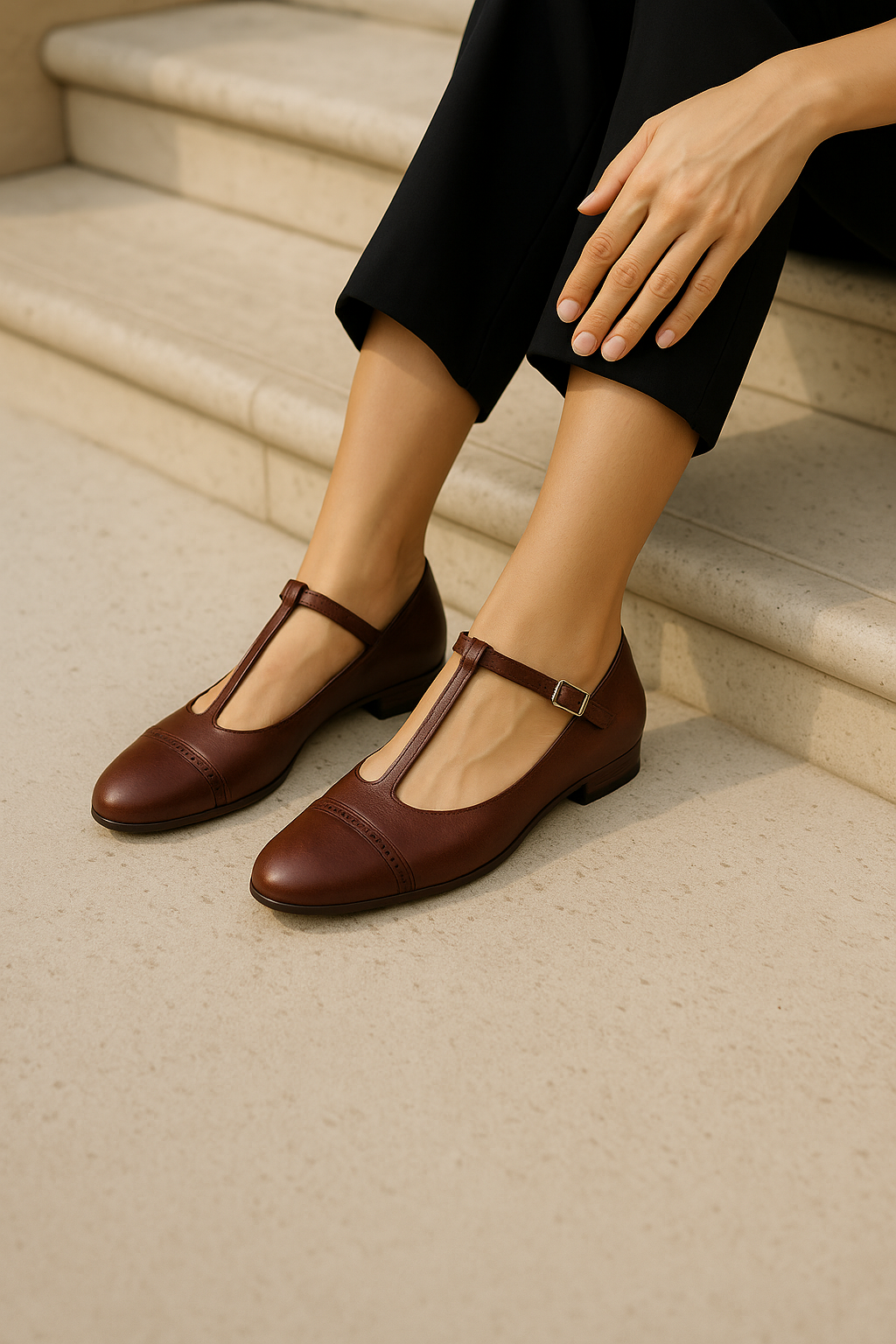 Marceline Genuine Leather Flats