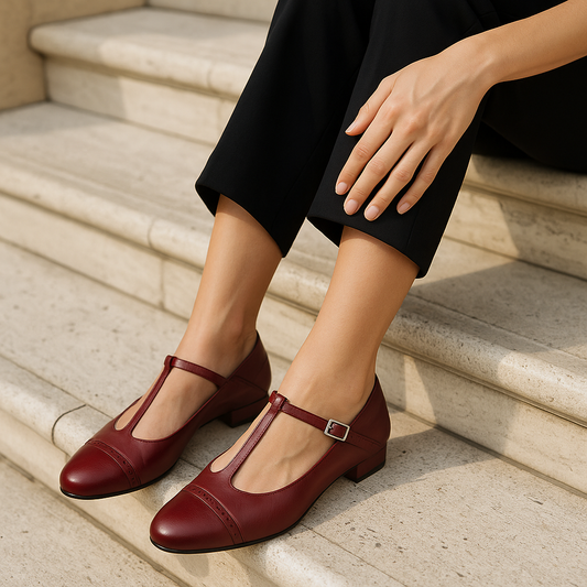 Marceline Genuine Leather Flats